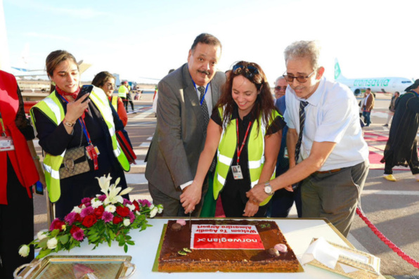 Aérien : AGADIR  / arrivée du  du 1er Vol De Norvégien Airlines en provenance d'Oslo