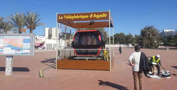 Téléphérique d'Agadir:  Mise en service début de l'Eté