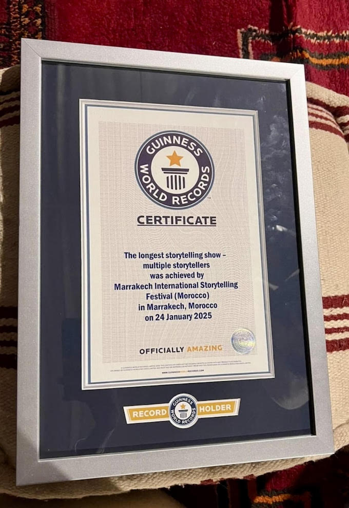 Marrakech dans le Guinness World Records de la narration en continu